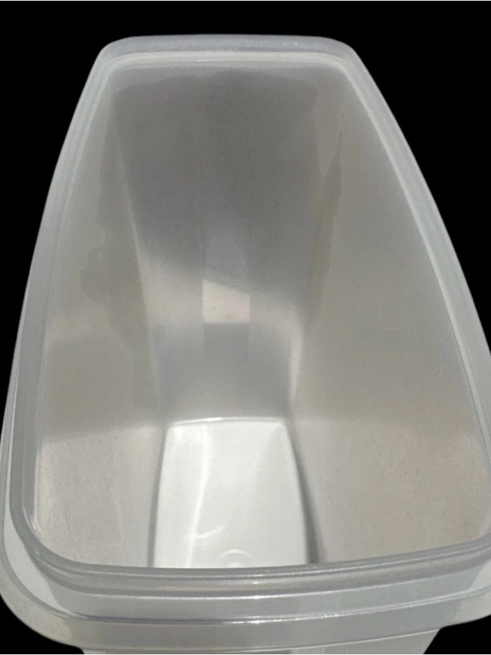 Large Vintage TUPPERWARE CEREAL FOOD STORAGE CONTAINER #1588 BLUE FLIP TOP SEAL - Picture 7 of 7